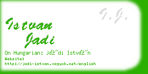 istvan jadi business card